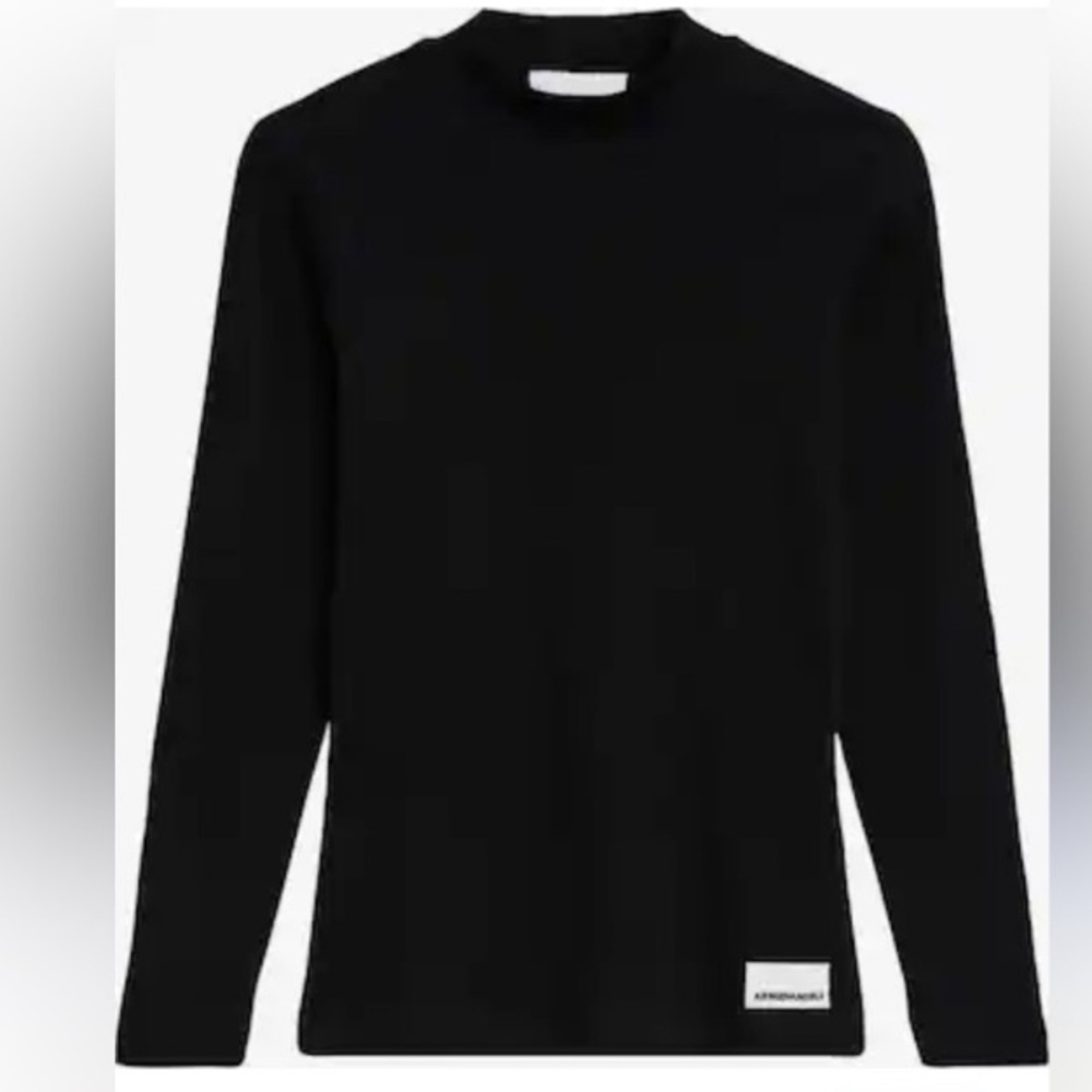 Armedangels Fatimaara Black Long Sleeve Sweater Size medium